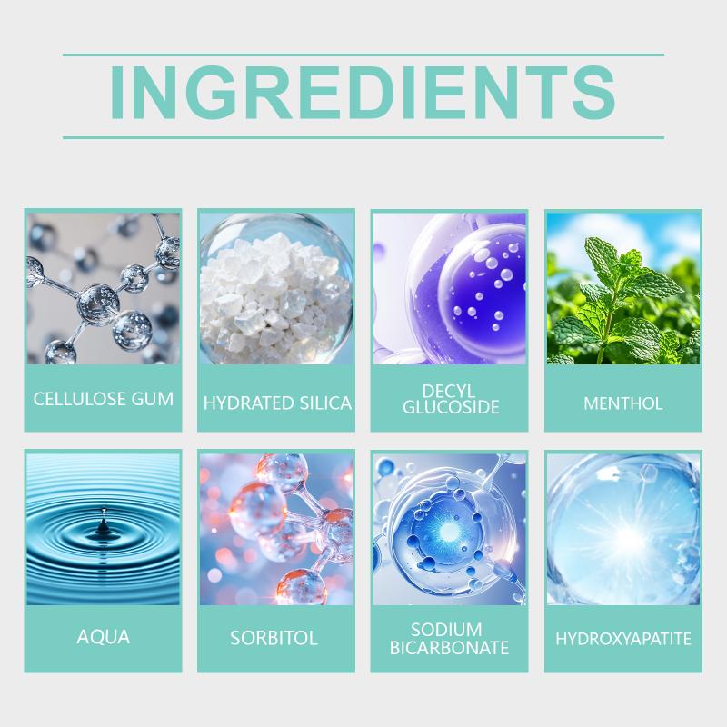 

Nano Hydroxyapatite Toothpaste Removing Yellow Teeth Cleaning Tooth Stain Lasting Fresh Oral Minty Fresh Oral Care Toothpaste one size