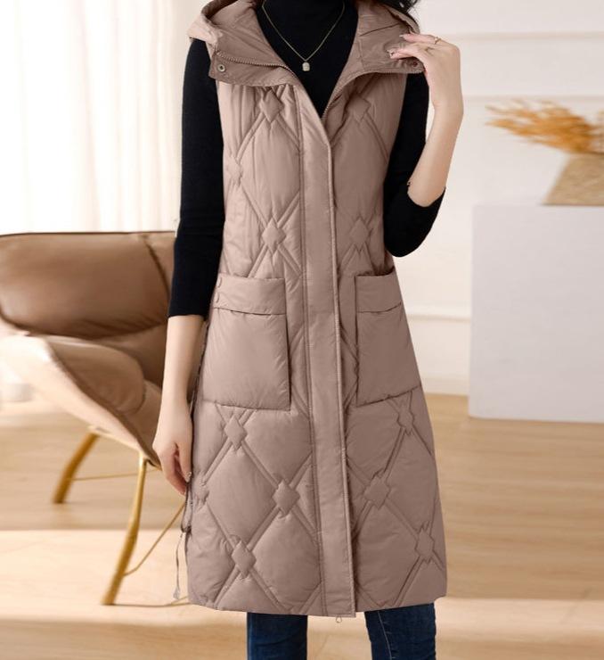 Autumn and winter counter women's clothing fashion trend slim-fitting long warm vest cotton clothes