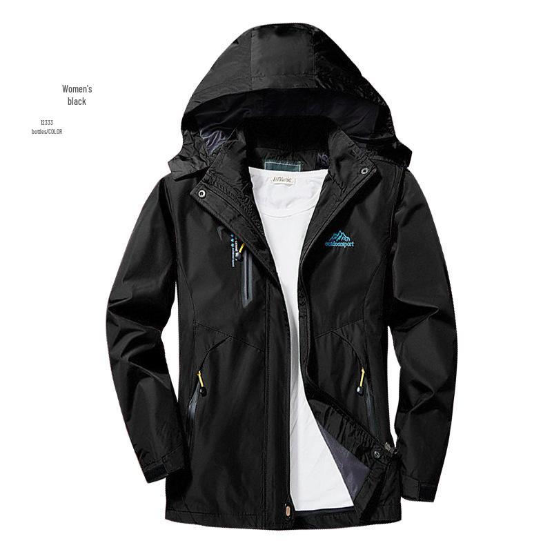 Unisex Lightweight Waterproof Windbreaker for Spring and Autumn - Single Layer Jacket for Outdoor and Mountaineering.