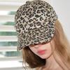 Leopard Print Baseball Cap Y2K Baddie Style Unisex Hat for Women and Men Adjustable Curved Brim Retro Street Fashion Cap