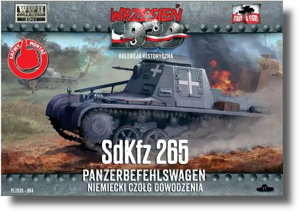 

FTF German 1 Command Tank Пластикова модель PF72004 1/72 No. Sd.Kfz.265