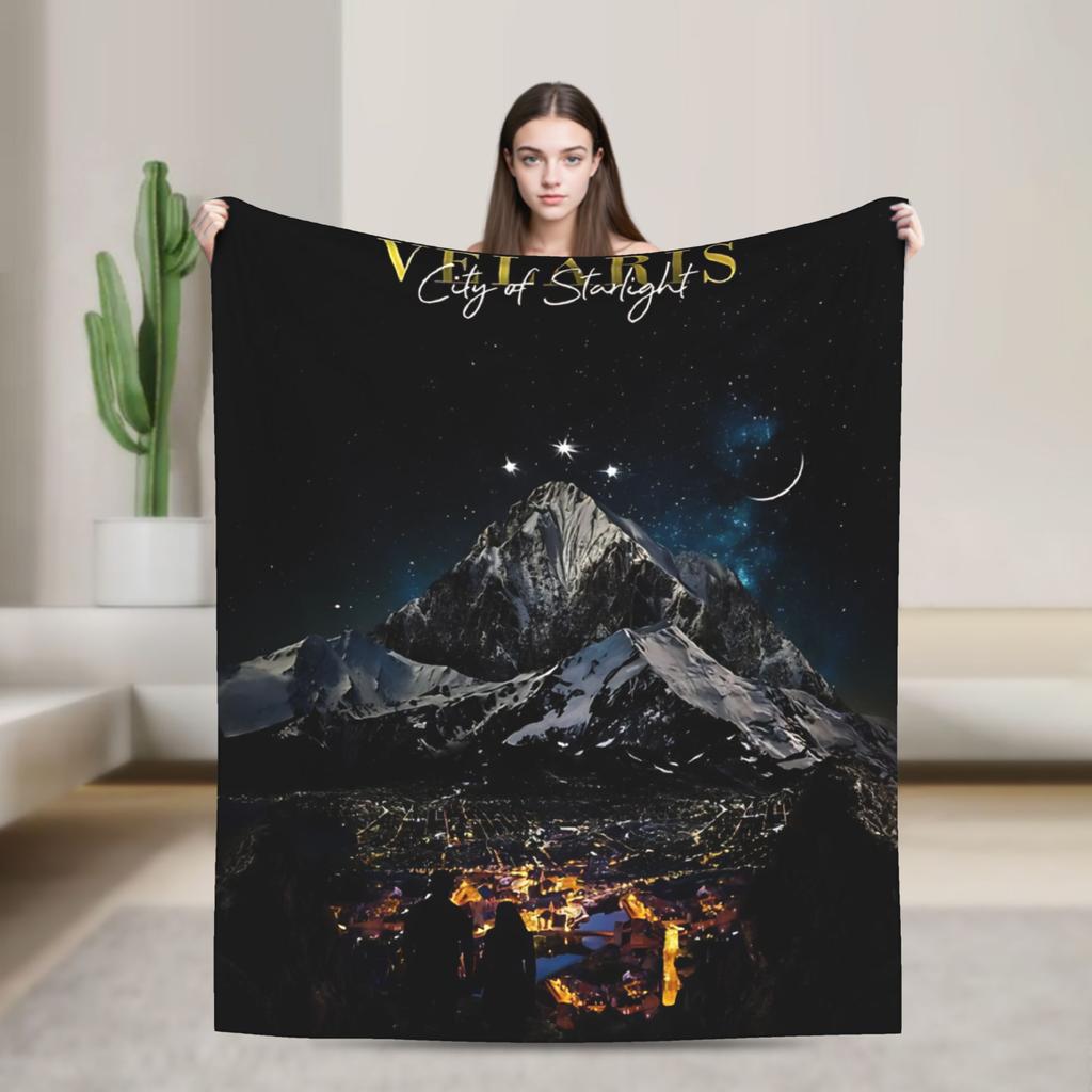 Soft Blanket Travel Office Velaris City of Starlight  Bedding Throws  Flannel Bedspread For Living Room Funny Sofa Bed Cover