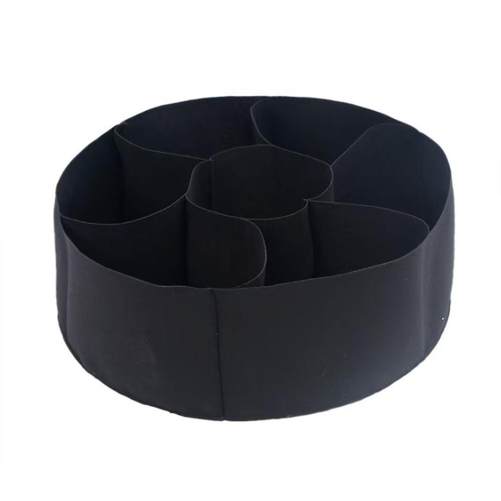 

Freestanding Raised Garden Bed 7 Grids Planting Container Indoor Outdoor Gardening 35.43x11.81in чёрный