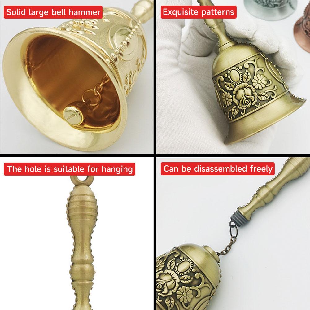 Retro Christmas Bell Festvial Ornament Metal Bell Christmas Tree Pendant Decoration