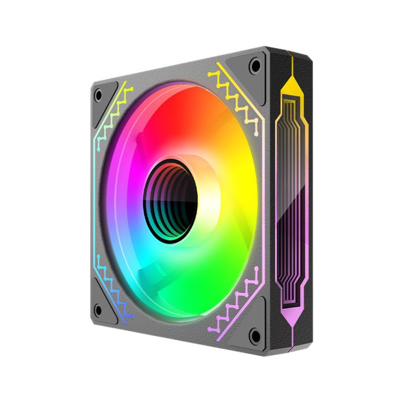 Prism 4th Gen Pro ARGB Case Fan with Forward/Reverse, Multi-faceted Lens, Temp Control, Silent Cooling for Desktops