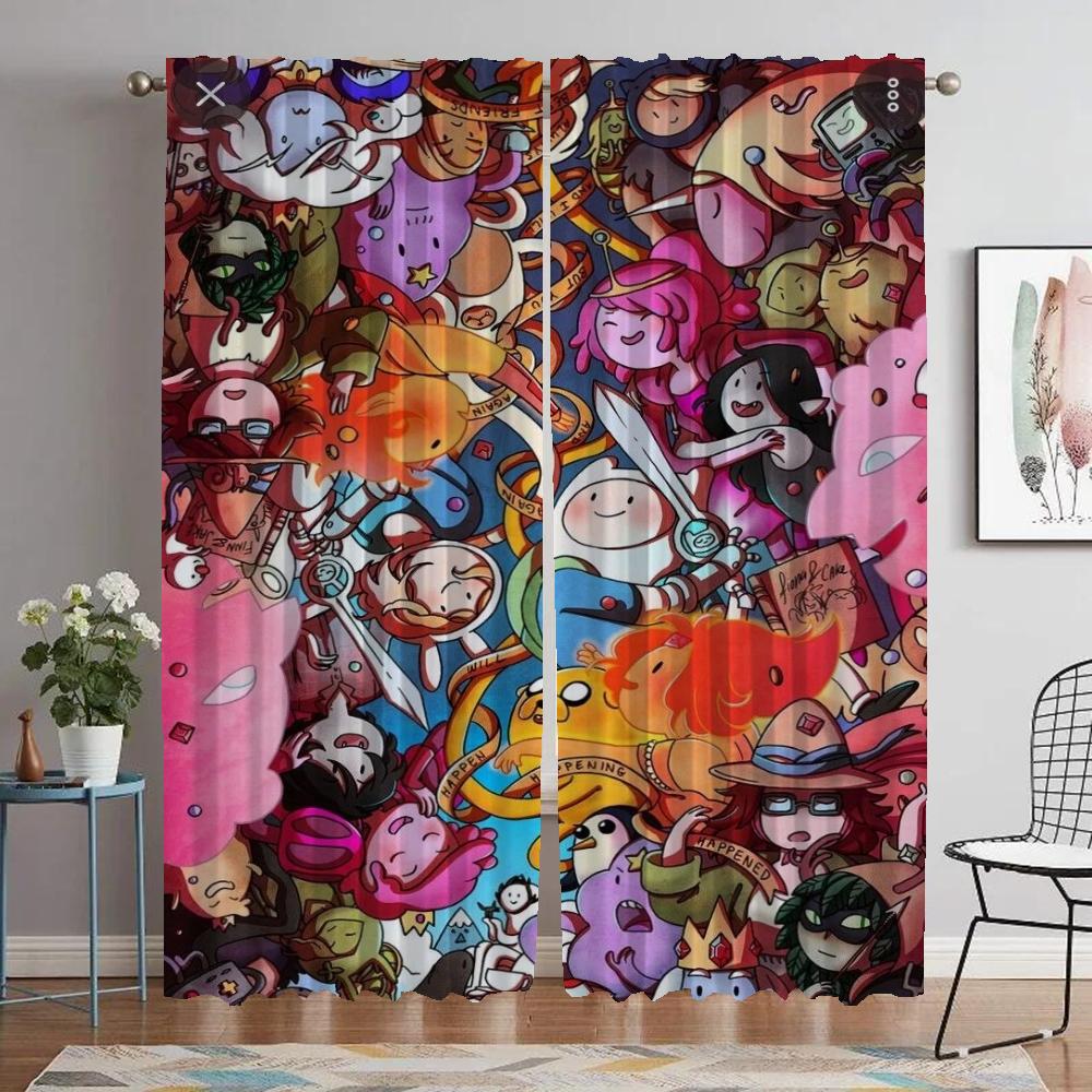 Dekoracja Halloween Czas na Przygodę Zasłony do Salonu Zasłona do Pokoju 2 Panele Rolety Zasłony do Wnętrz Domu Przegroda