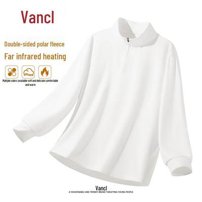 VANCL Men's Fleece Quarter-Zip Thermal T-Shirt
