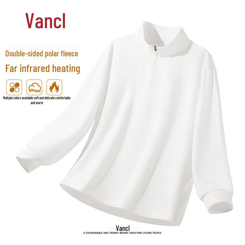 VANCL Men s Fleece Quarter-Zip Thermal T-Shirt 2XL