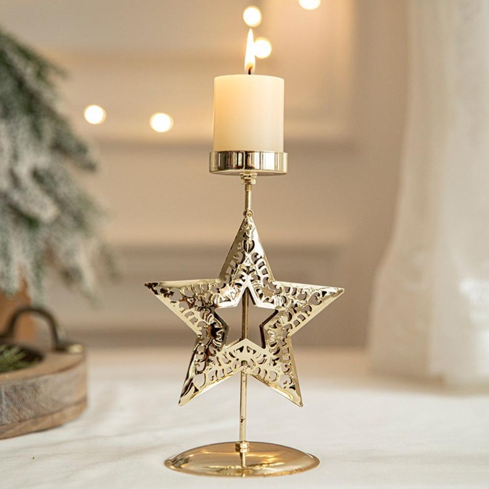 Schneeflockenmuster Weihnachts-Votivkerzenhalter Teelichthalter Für Weihnachts-Tischdeko