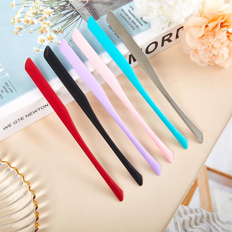 1/5Pcs Silicone Makeup Toner Spatula Mixing Stick Foundation Cream Mixing Tool Cosmetic Make Up Tool