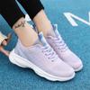 Soft Sole Height Up Woman's Quality Shoes Vulcanize Black Boots Black Ladies Sneakers Sport Loffers Industrial Sewing