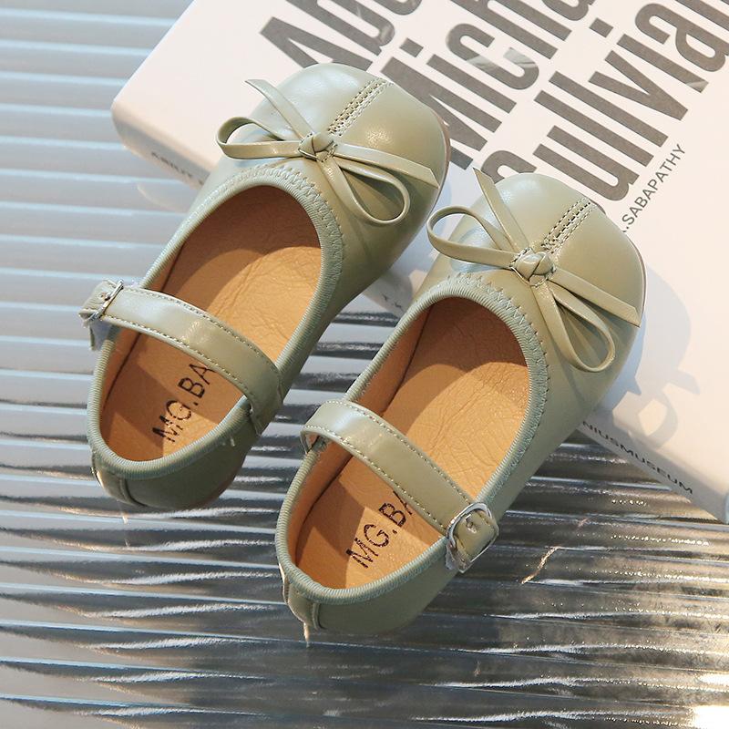 Fashion Princess Style Little Girls Kids Leather Single Shoes Comfortable Casual Dress Shoes 21