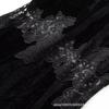 2026 Womens Lace Velvet Patchwork A-Line Midi Dress Semi-Turtleneck Long Sleeve Elegant Streetwear