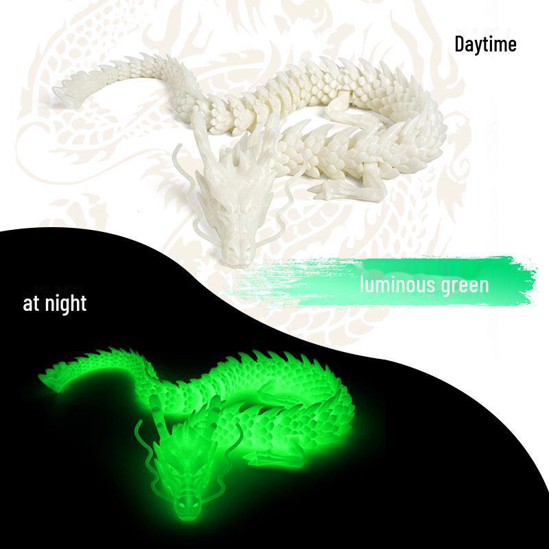 "Handcrafted 3D Printed Crystal Dragon Ornaments - Chinese Dragon & Dragon Egg Toys"