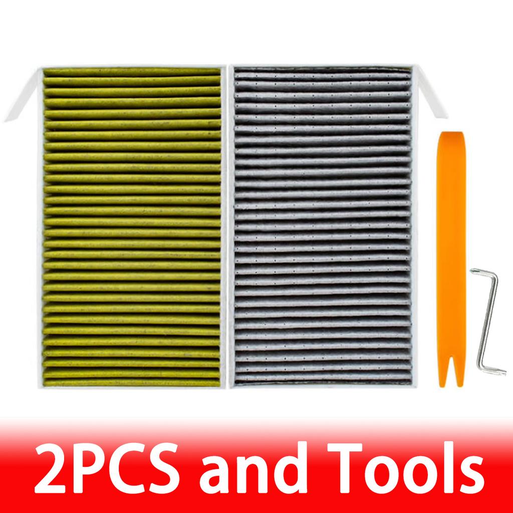 Activated Carbon Air Filter Suitable For Tesla Model 3 Y Cabin Air Filter Cartridge Matching Tool Air Conditioning Cabin Filter