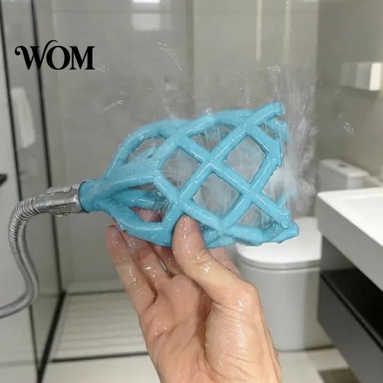 Shower Head Head, 3D Printed Hollow Woven Rainfall Sprayer, Clog-Free Self Cleaning Easy Clean Installation Bathroom Accessory Full Body