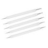 5Pcs Double End Acrylic Rod Round Head Clay Indentation Pen   Sculpting Dotting Tool (Black)