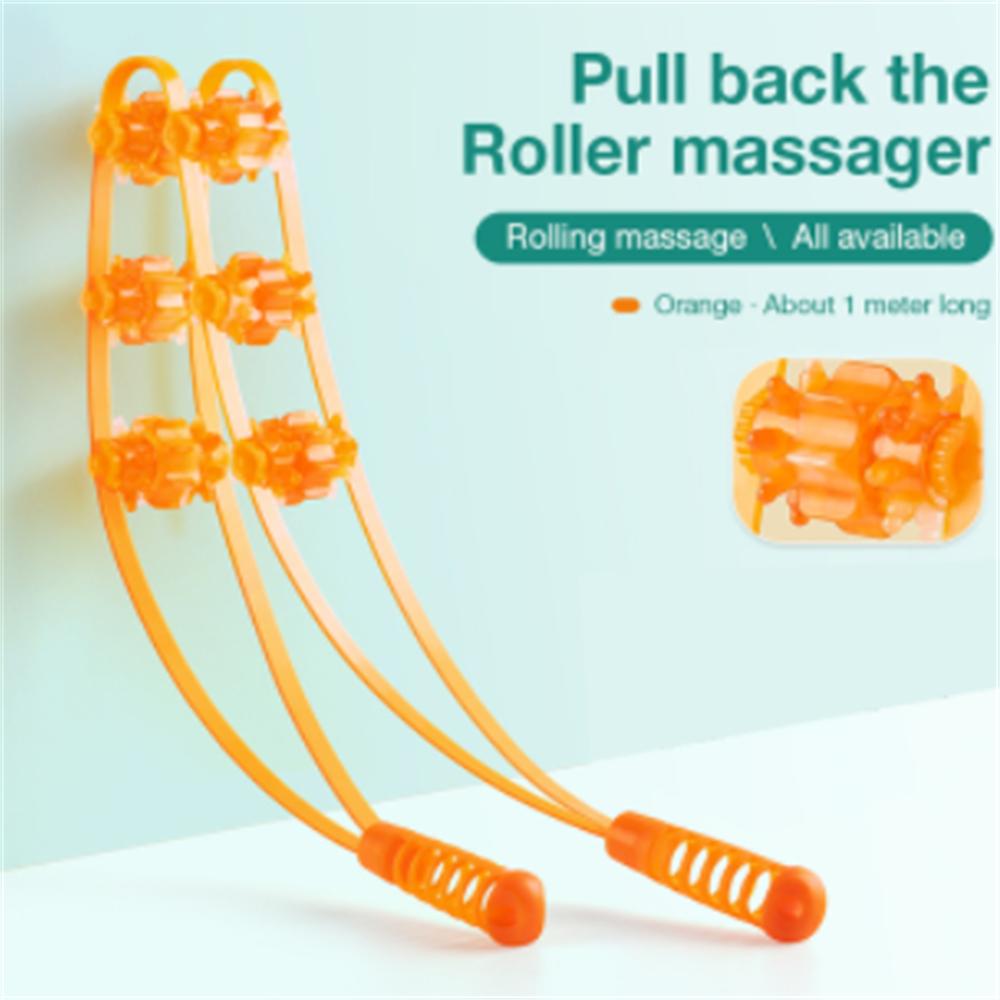 Back Shoulder Neck Muscle Massager, Meridian Massage Tool, Cellulite Foot Body Massager, Fitness Physiotherapy Massage Roller
