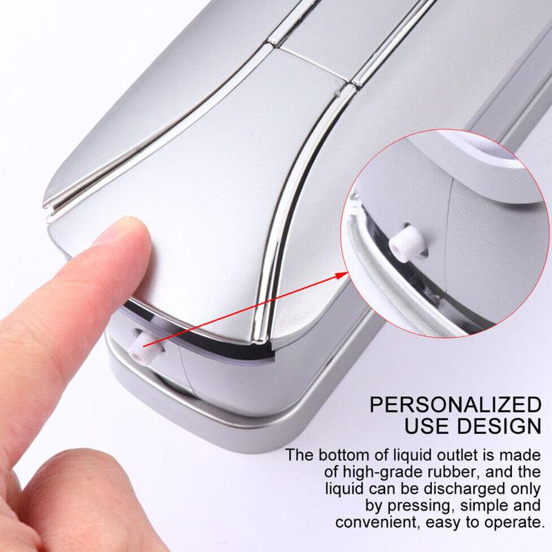 Wandmontierter Flüssigseifenspender Badezimmer Duschgelbehälter Shampoo Flasche Handpresse für Küche Badezimmerzubehör