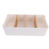 Desktop Organizer Box with Removable Dividers 4 Grid for Office Supplies Cosmetics Storage 26.6x12.8x 7.9cm Multi