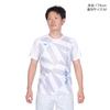 Practice Short Dynamotion Size S Tennis/Badminton Shirt, Sleeve, Moisture-Wicking, Quick-Drying, Fit, Unisex, White, (62JAB012)