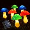Waterproof Solar Mushroom Light 8 Head LED Solar Mushroom Light Sunlight Fairy Light  Easter