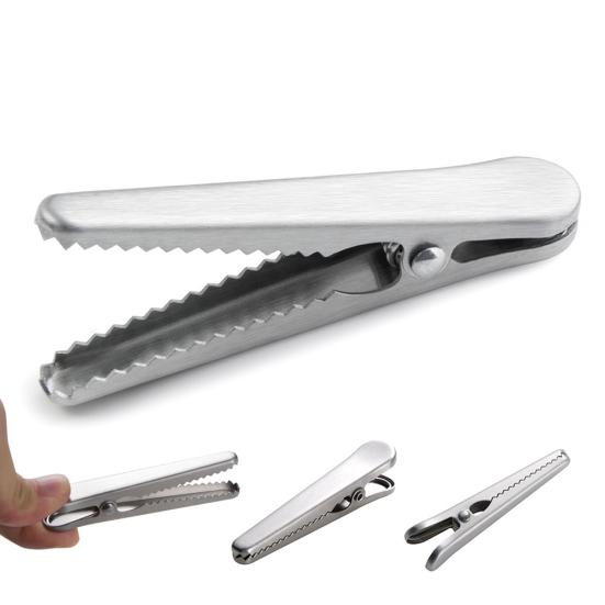 4 stk Kaffe rustfri stålkvern Rengjøringsbørsteklips Skjeforseglingsverktøysett