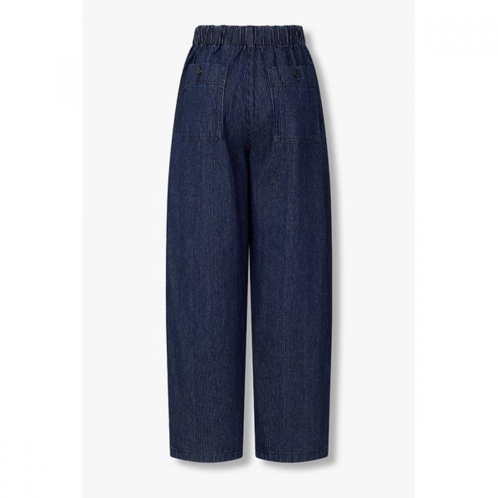 Studio Tomboy Women Stripe Pleat Denim Pants 9176362973