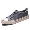 Fashion New Fashion Mens Casual Shoes Youth Teenage Leather Footwear for Men Lace-up Male Casual Sneakers Versatile Male Vulcanize Shoes
