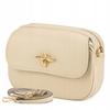 Beige Women's Leather Handbag, Vera Pelle Shoulder Bag, Shopper Bag
