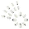 24 Pcs French Tip Press On Nail Short Square False Nail Solid Color Acrylic Nail Full Cover Stick On Nail for Woman