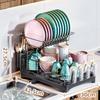 Compact Dish Rack Multifunctional Dish Drying Rack Rustproof Kitchen Dish Drying Rack
