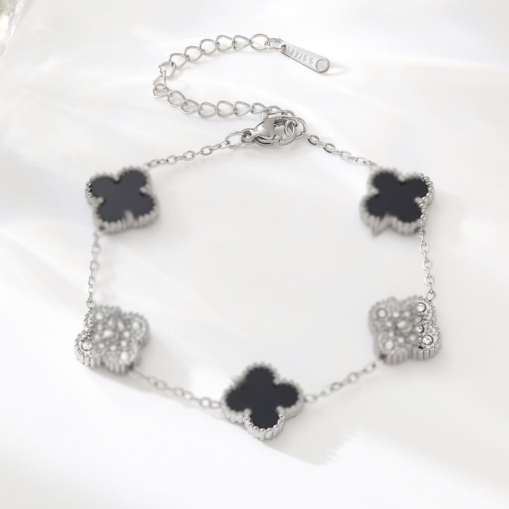 Advanced Clover Bracelet 18k Double Sided Fritillaria Women's Bracelet