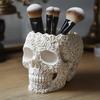 Desktop Skeleton Makeup Brush Organizer Makeup Organizer Cosmetic Storage Box Storage Ornament Halloween Decorations