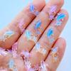 100Pcs Resin 3D Colorful Mini Shiny Goldfish Flatback Figurines Scrapbook Wedding Applique Nail Art Decor Crafts