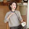 Hodo Women's New Chinese Style Embroidered Knitted Sweater