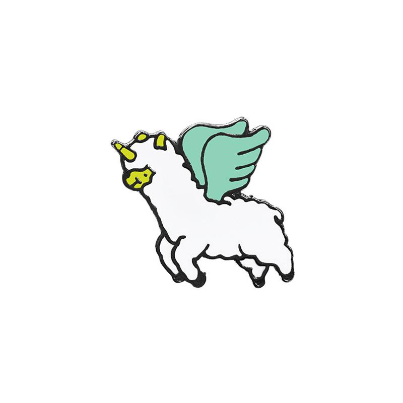 Fashion Enamel Pins Cute Unicorn Sika Deer Brooches for Girls Children Colorful Backpack Shirt Denim Jacket Jewelry Badges Gifts