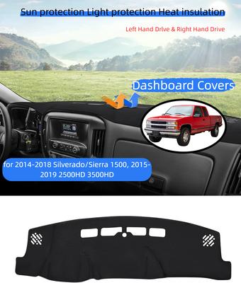 Flannel Dash Cover for 2014-2018 Silverado/Sierra 1500, 2015-2019 2500HD 3500HD - Sun Shade UV Block