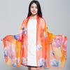 Extra Large Korean Style Chiffon Scarf - Versatile Beach Towel and Sun Protection Shawl for Women