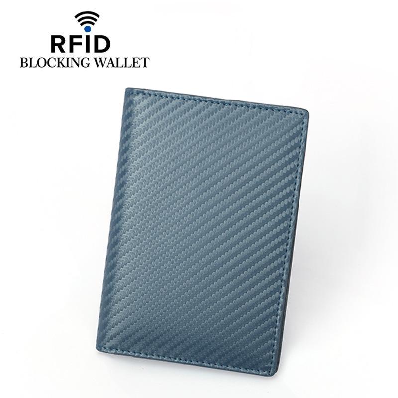 RFID Genuine Leather Passport Holder - Top Layer Cowhide Protective Cover for Men and Women