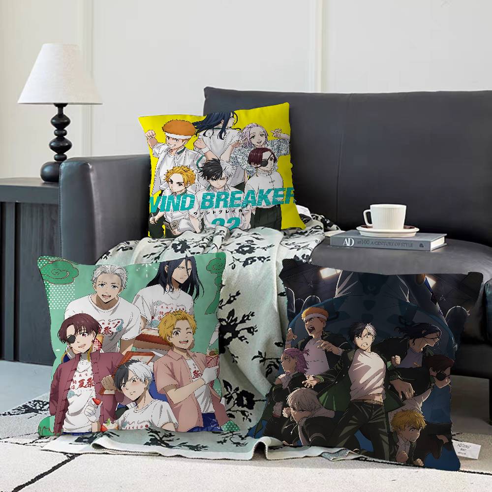 WIND Anime BREAKER Cushion Cover 30x50 Polyester Sofa Cushions Decorative Throw Pillows Home Decoration Pillowcover
