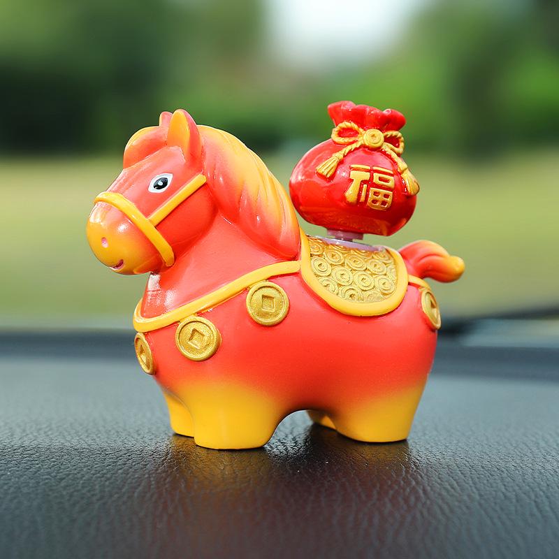 Little Pony Fufu Resin Figurine - Creative Car Console Decoration