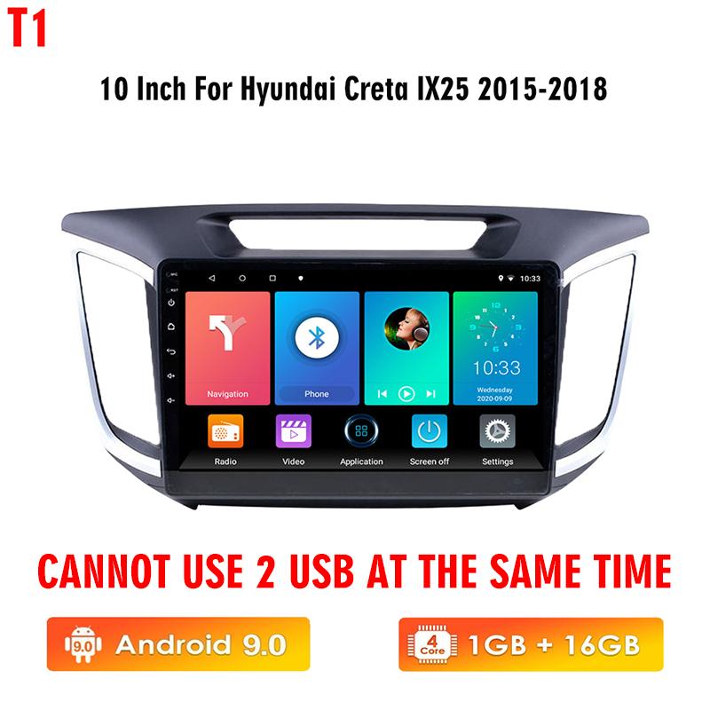 

Автомобильное радио Icreative Android для Hyundai Creta IX25 2015-2018 2 Din мультимедийный плеер навигация GPS Carplay стерео 2Din авто