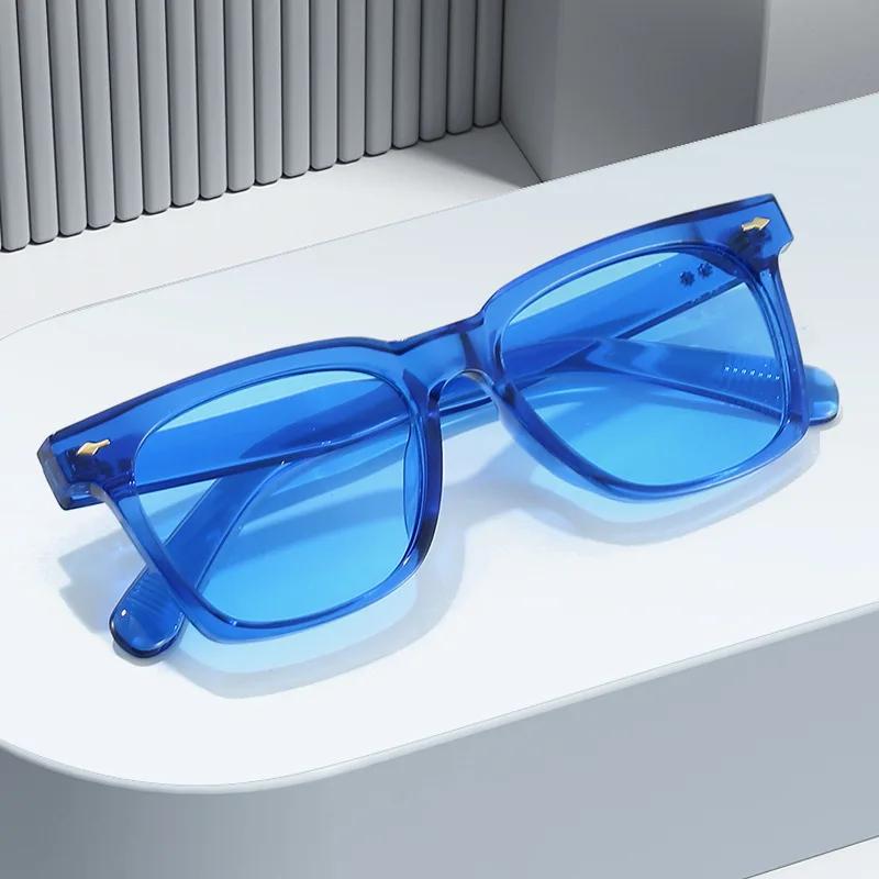  Fashion Square Women Men Gradient Blue Sunglasses Shades UV400