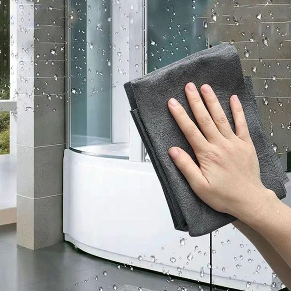 10Pcs/Set Thickened Cleaning Cloth Reusable No Trace Magic Cleaning Cloths No Watermark Quickly Clean Scouring Pad Household