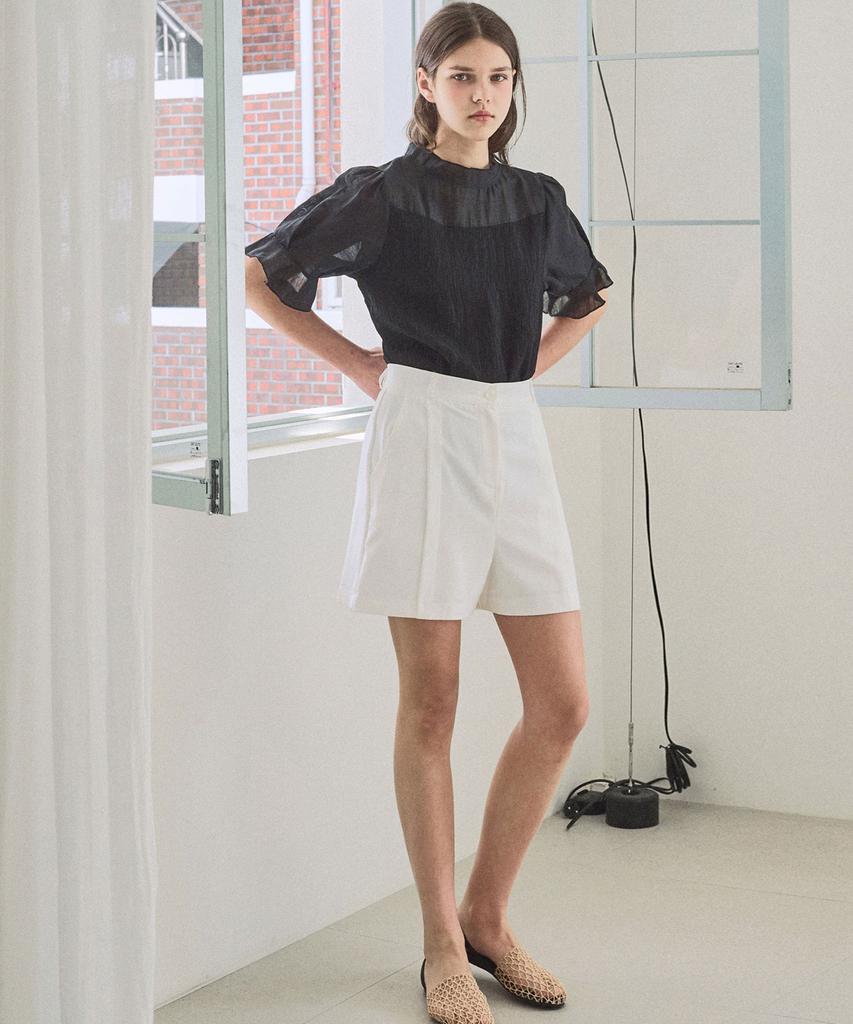 SLOWLOLLI Mixed Layered Blouse_2 Colors