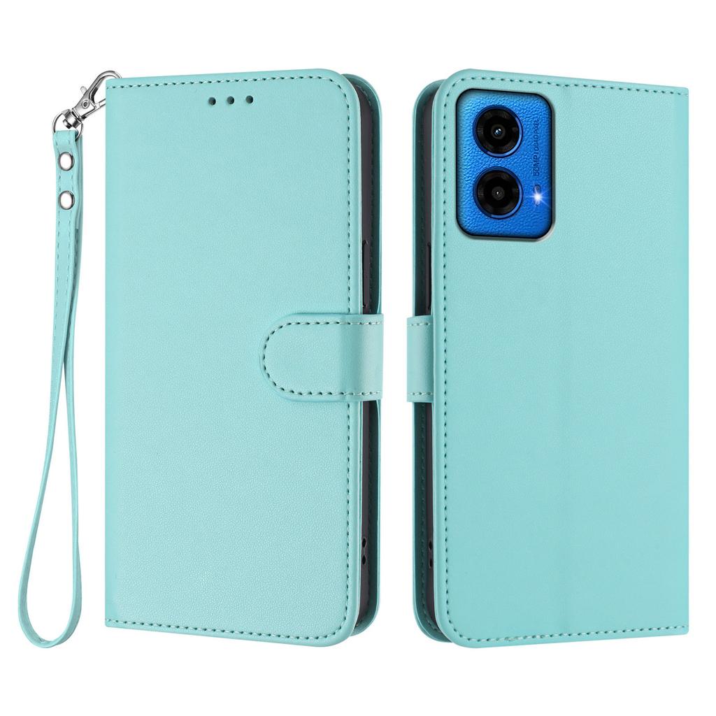 Pro Motorola Moto G35 5G/Motorola Moto G45 5G Kožené pouzdro Peněženka Stojánek Kryt na telefon s poutkem na zápěstí