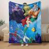 1pc, Disney Princess Ariel, Ursula & King Triton Home Decor Blanket Couch Throw Outdoor Blanket Gift Idea Coverlet