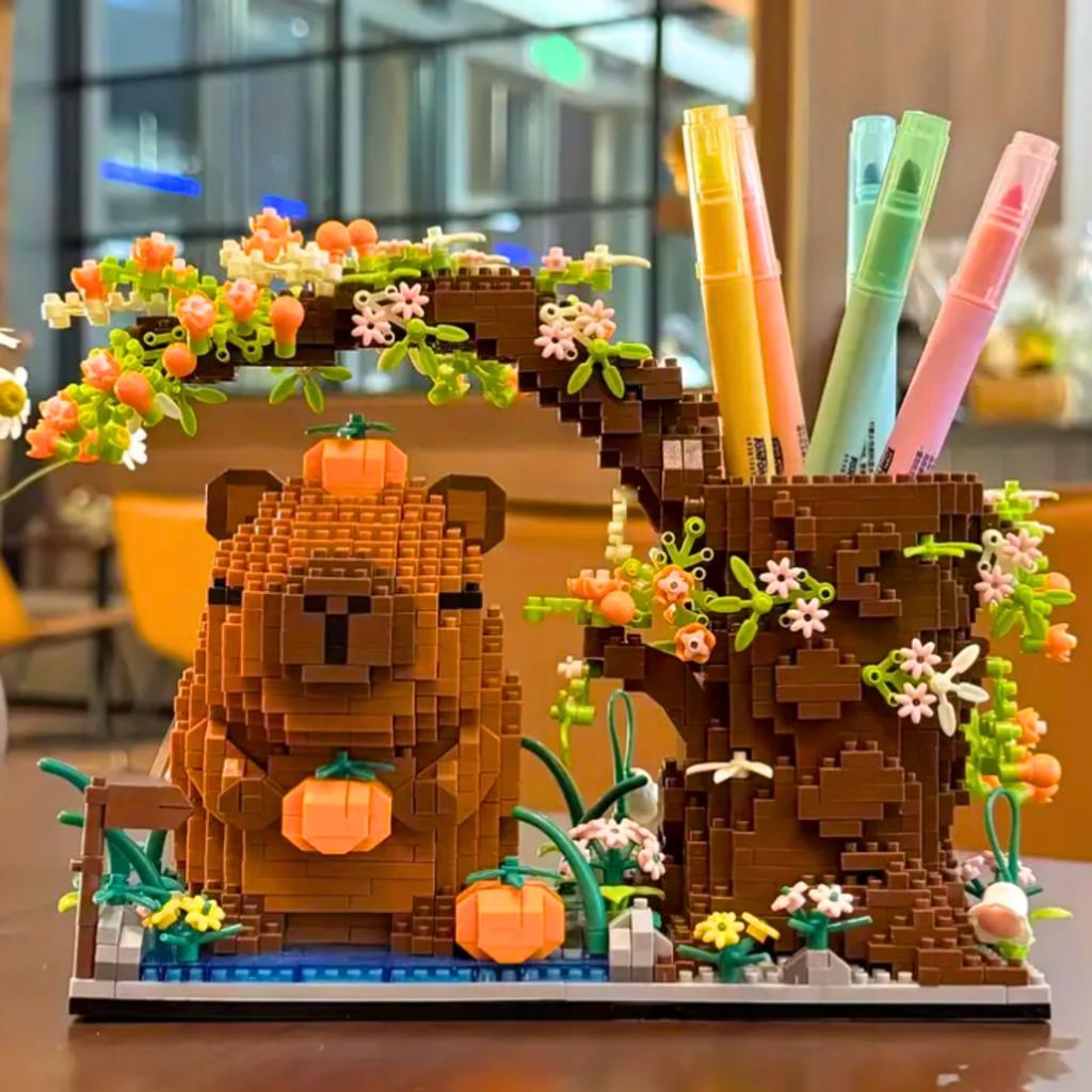 Capybara Construction Blocks Building Set For Tools Figure 1880 Pcs