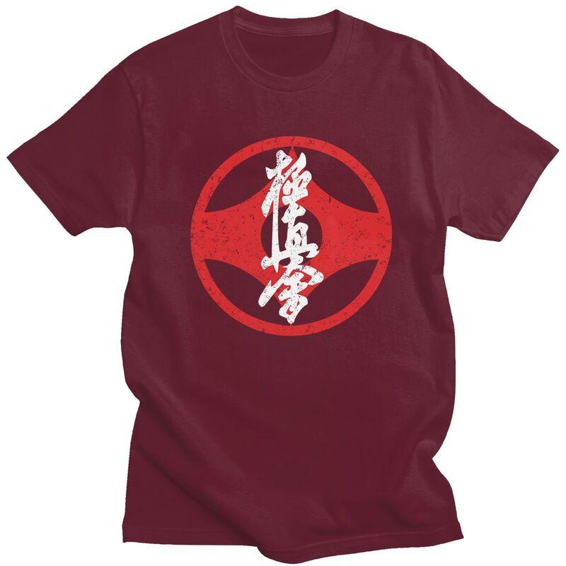 Custom Male Kyokushi Karate T Shirt Short Sleeve Cotton Tshirts Classic Tshirt Casual Martial Arts Tees Clothing